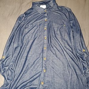 Button up jean long sleeve